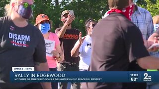 Rally in Edgewood, Mothers of Murdered Sons & Daughters hold peaceful protest