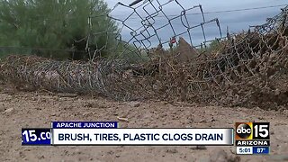 Monday's storm causes huge mess in Apache Junction