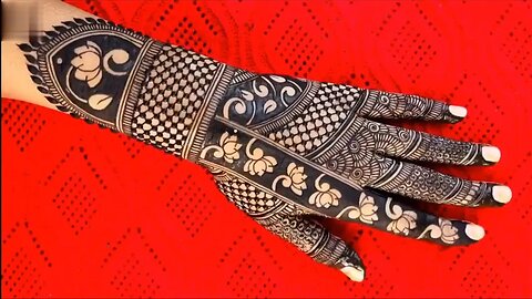 Backhand Mehndi Design | Easy mehndi design for beginners | Henna mehndi | Dulhan mehndi design