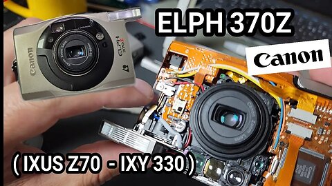 Canon ELPH 370Z - remover a tampa frontal, dicas de reparo.