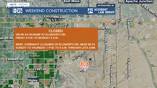 Weekend road closures in the Valley