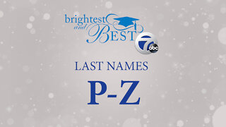 Honoring the Brightest and Best – last names P-Z