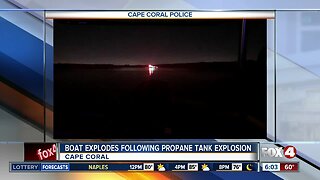 Boat damaged in propane tank explosion in Cape Coral