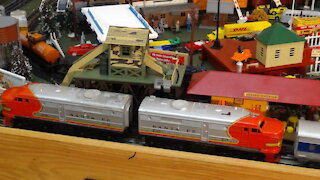 Lionel 218 Santa Fe Diesel AA Passenger Train