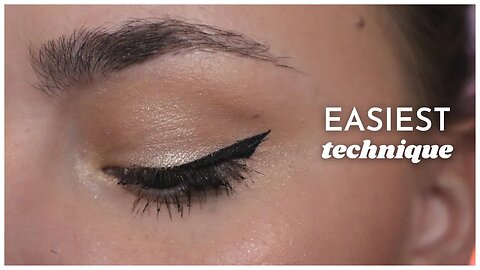 EASIEST WINGED EYELINER | How To Use Liquid Eyeliner For PERFECT Wings