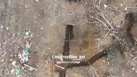 Russian fighters used drones to destroy enemy fortifications in the Razdolovka area north of Bakhmut