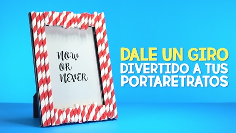 Dale un giro divertido a tus portaretratos