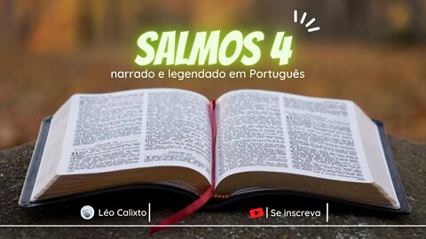 Salmos 4 - narrado e legendado em Português #shorts