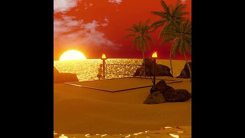 beach ting #visual #visualizer #3d #3danimation #3dart #beach #popular #animation