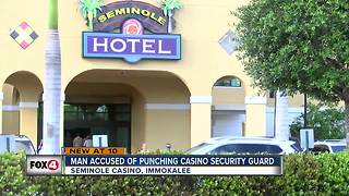 Man punches security guard at Seminole Casino