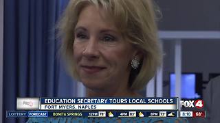 Education Secy Betsy Devos tours SWFL schools