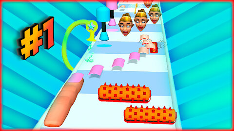 Nail Stack! Gameplay 💅🤭 Part 1 Lvl 1-5 -||- All Levels (iOS & Android)
