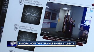 Principal goes the "extra mile"