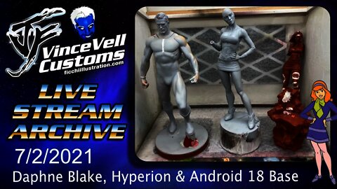 VinceVellCUSTOMS Live Stream -Daphne, Hyperion, Android 18 Base set up