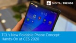 TCL's New Foldable Phone Concept | Hands-On at CES 2020