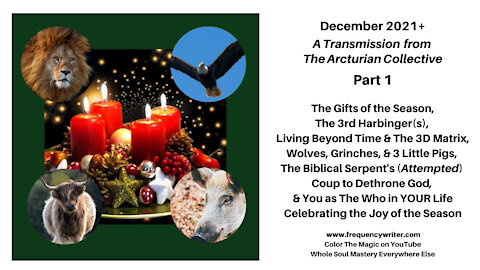 December 2021: Gifts of the Season, The 3rd Harbinger(s), Living Beyond Time, 3 Little Pigs & Wolves
