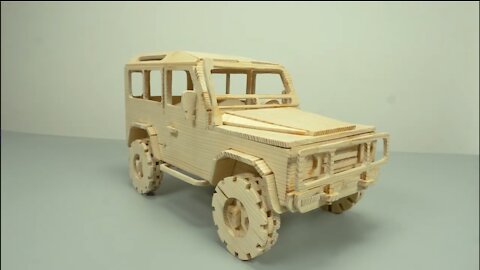 Making wooden Jeep
