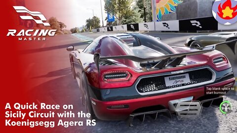 A Quick Race on Sicily Circuit with the Koenigsegg Agera RS | Racing Master
