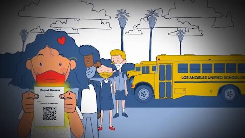 Creepy Microsoft Cartoon Pushes Vaccines And Travel Passports To Go To School