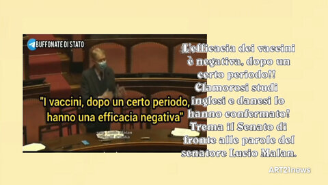 Senatore Lucio Malan: L'Efficacia dei vaccini è negativa!