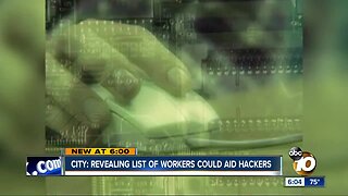 City: Revealing list of workers could aid hackers