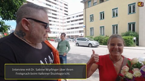 Interview mit Dr. Sabine Wipfinger über ihren Freispruch beim Halleiner Bezirksgericht