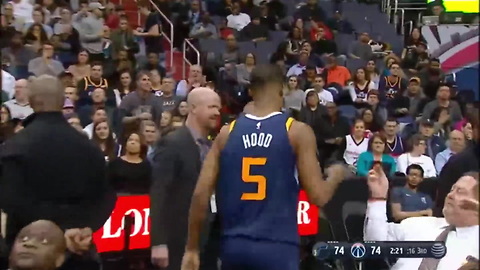 Rodney Hood Takes Frustration Out On Fan's Phone After Ejection