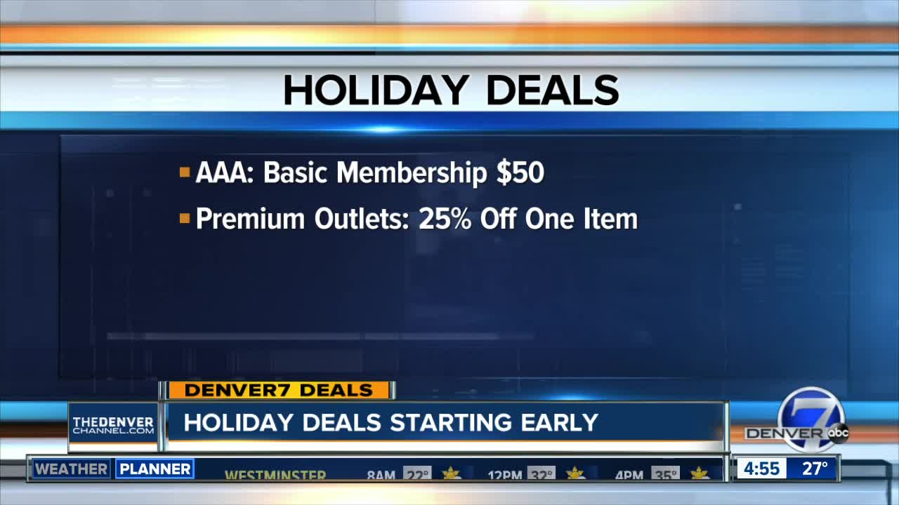 Holiday deals starting early