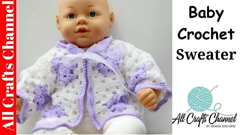 Easy Crochet Baby Sweater Tutorial with Granny Squares | Perfect Baby Shower Gift!