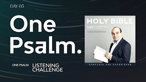 One Psalm A Day Listening Challenge - Psalm 5 Day 05 | Read by Sir David Suchet