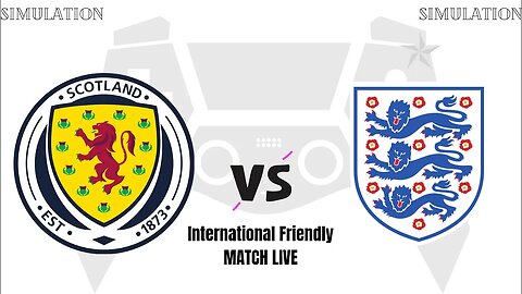 Scotland vs England | International Friendly Football Match Live - Simulation