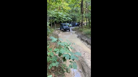 My JK in a little mud hole in East Tennessee