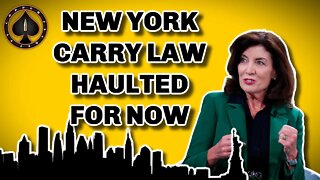 NY Carry Law Hit With Temp Restraining Order
