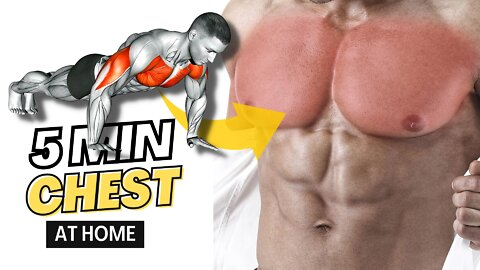 5 min chest workout at home | How to build a perfect chest at home
