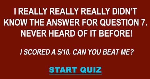 General Knowledge Quiz #11178