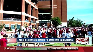Alcohol changes coming to game days in Oklahoma
