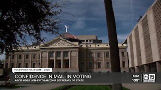 ABC15 speaks to the AZ Secretary of State about confidence in mail-in voting