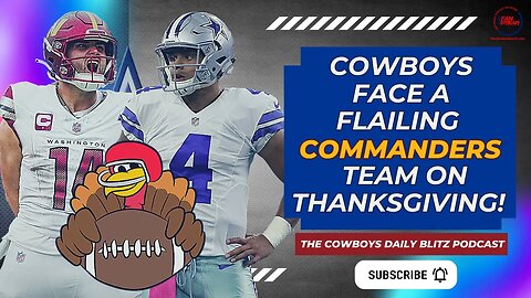 #DallasCowboys Face a Flailing #WashingtonCommanders Team on Thanksgiving! #HTTC