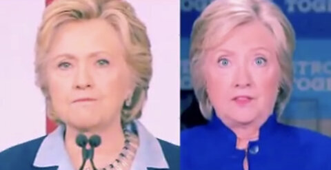 Hillary Clinton‘s double, clone, CGI version.