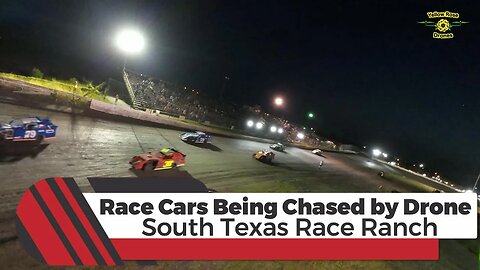 Chasing Race Cars at the South Texas Race Ranch with a FPV Drone - 6th Race #racetrack #racecars
