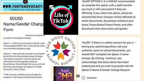 San Diego school ALLOWS kids to change their name & gender & HIDE it from their parents