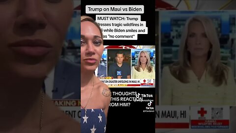 TRUMP ON MAUI VERSES BIDEN #viral #trending #maui #biden #trump #donaldtrump #facts #viralvideo