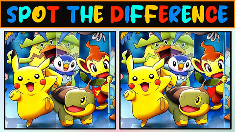 Spot the Difference - Pokémon Edition - 5 Puzzles of Find the difference