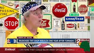 Muskogee business back in action one year after tornado