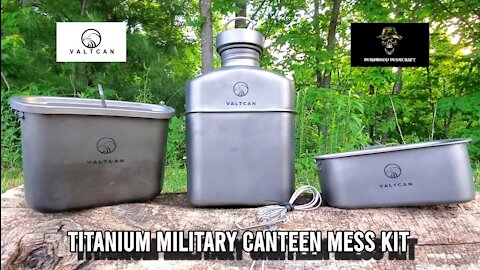 Valtcan Titanium Military Canteen Mess Kit