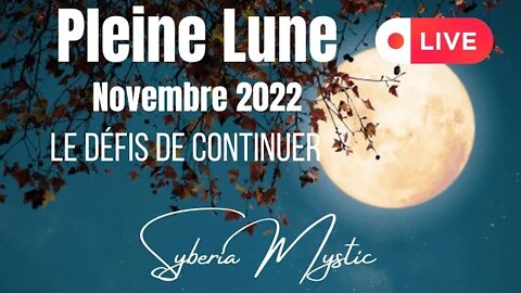 🔮Pleine Lune 8 Novembre 2022 ✨Le défis de continuer 💫🌟 #guidancesentimentale #tarotsentimental