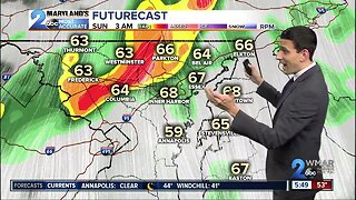 Ravens Gameday Dry, Sunday Storms