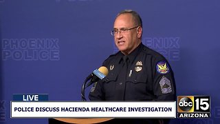 Phoenix police discuss Hacienda Healthcare investigation after woman gives birth while in a vegetative state