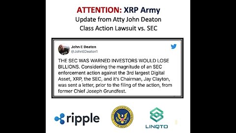John Deaton, Class Action Attorney for XRP vs. SEC (Linqto)