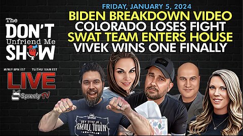 🚨 LIVE | 05JAN24: Biden. Vivek. Colorado Ballot. SWAT Mistake.